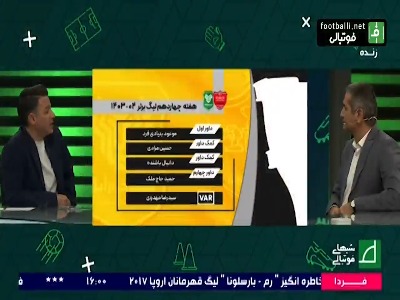 کارشناسی داوری بازی پرسپولیس - خیبر خرم آباد