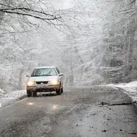 بارش برف و باران در جاده‌های ۳ استان کشور