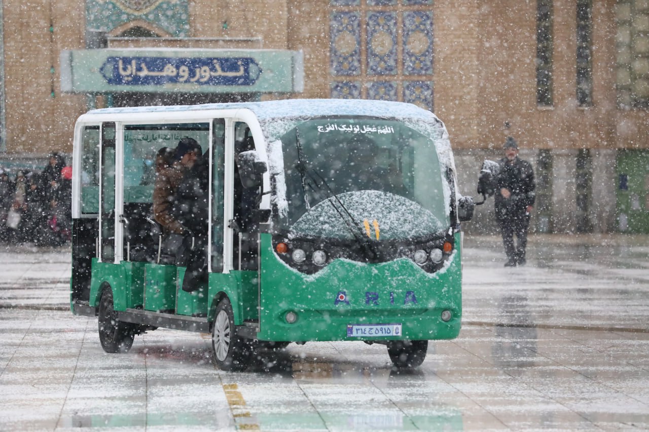 عکس/ حال‌وهوای برفی مسجد جمکران