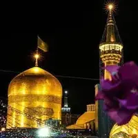 گل آرایی ضریح امام رضا(ع) به مناسبت ولادت امام باقر علیه‌السلام