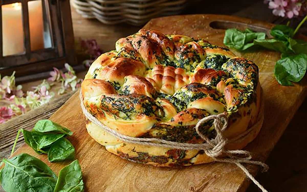 طرز تهیه سیمیت پنیر و اسفناج