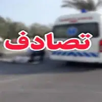 تصادف شدید دو دستگاه کامیون در بلوار ارتش