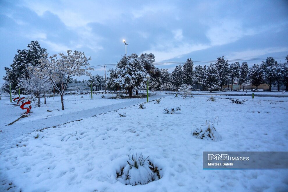 چهره برفی مبارکه اصفهان