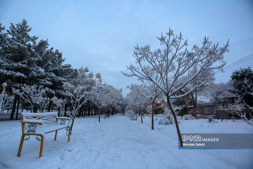 چهره برفی مبارکه اصفهان