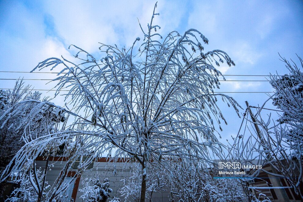 چهره برفی مبارکه اصفهان