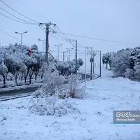 چهره برفی مبارکه اصفهان