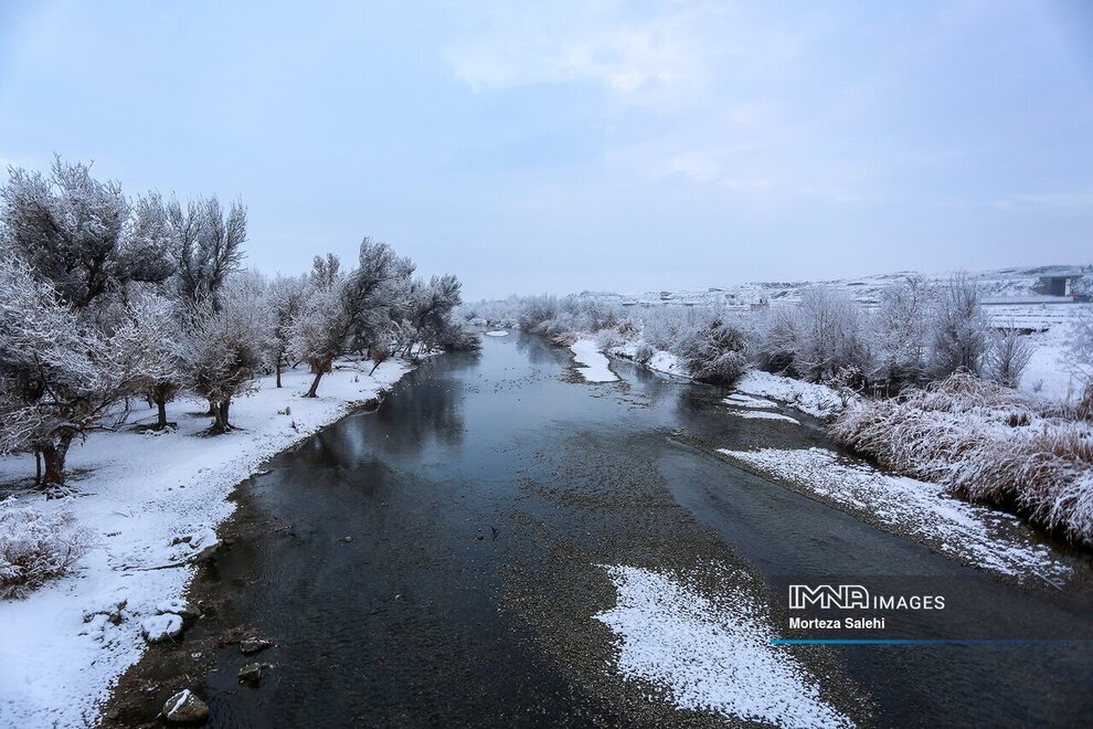 چهره برفی مبارکه اصفهان