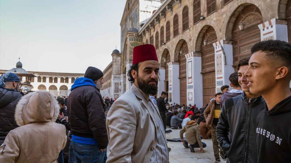 عکس/ نماز جمعه در مسجد اموی دمشق