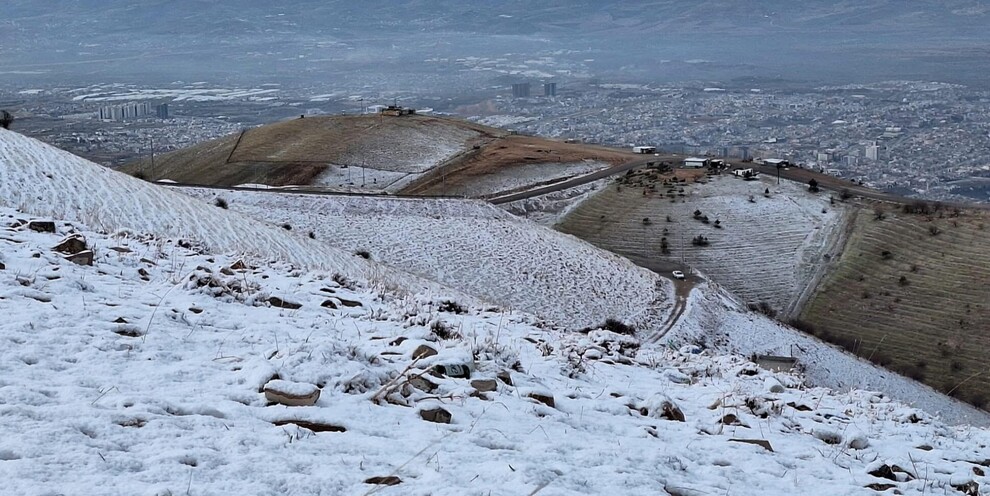  کوه‌های اقلیم کردستان عراق پوشیده از برف