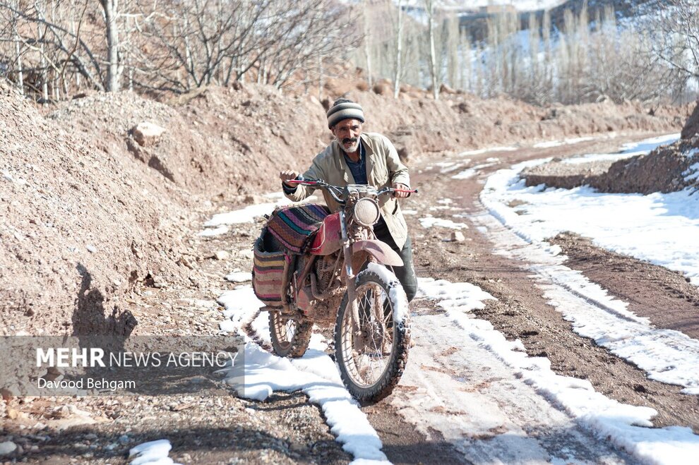 مصائب فصل زمستان در روستای مارشک