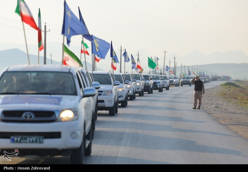 استقبال مردمی از رزمندگان نیروی زمینی سپاه در رزمایش پیامبر اعظم ۱۹