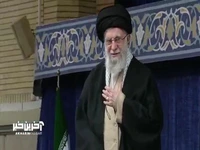 شعارهای مردم قم هنگام ورود رهبر انقلاب؛ اباالفضل علمدار، خامنه‌ای نگهدار