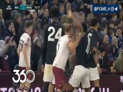 گل اول استون ویلا توسط اونانا ؛ استون ویلا 1-1 وستهم