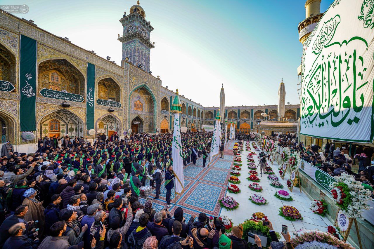 عکس/ جشن صبح میلاد مولود کعبه در حرم مطهر علوی