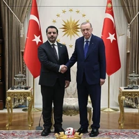 دیدار وزیر خارجه دولت انتقالی سوریه با اردوغان