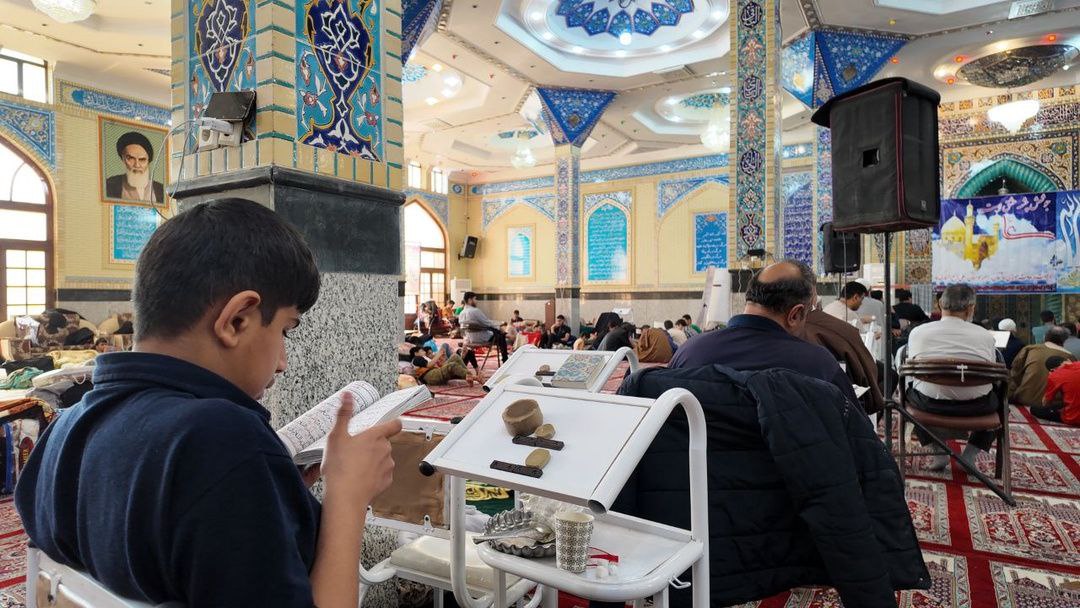 مراسم معنوی اعتکاف در مسجد جامع زاهدان