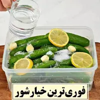 فوری ترین روش برای درست کردن خیارشور خانگی