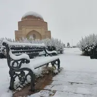 بارش برف در مناطق مختلف استان کرمان