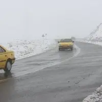 بارش برف و باران در جاده‌های ۱۰ استان کشور