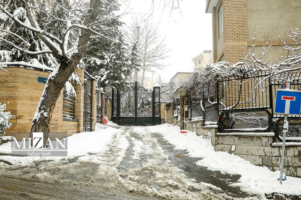 عکس/ بارش برف در شمال تهران