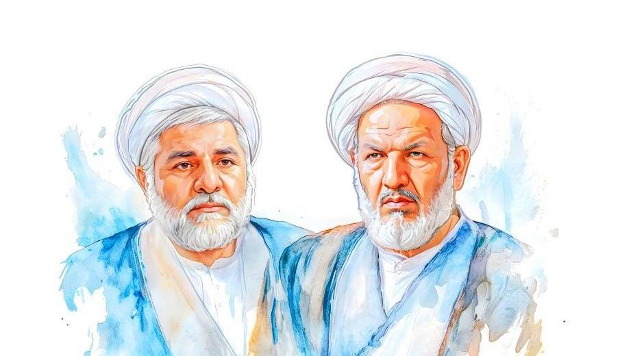 وداع با پیکر ۲ قاضی شهید در معراج شهدای تهران