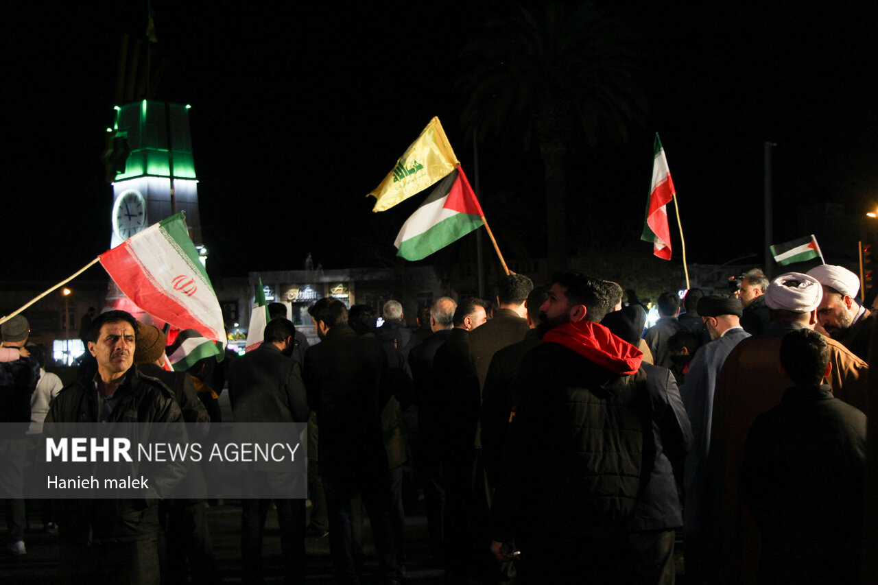 جشن پیروزی جبهه مقاومت در گرگان