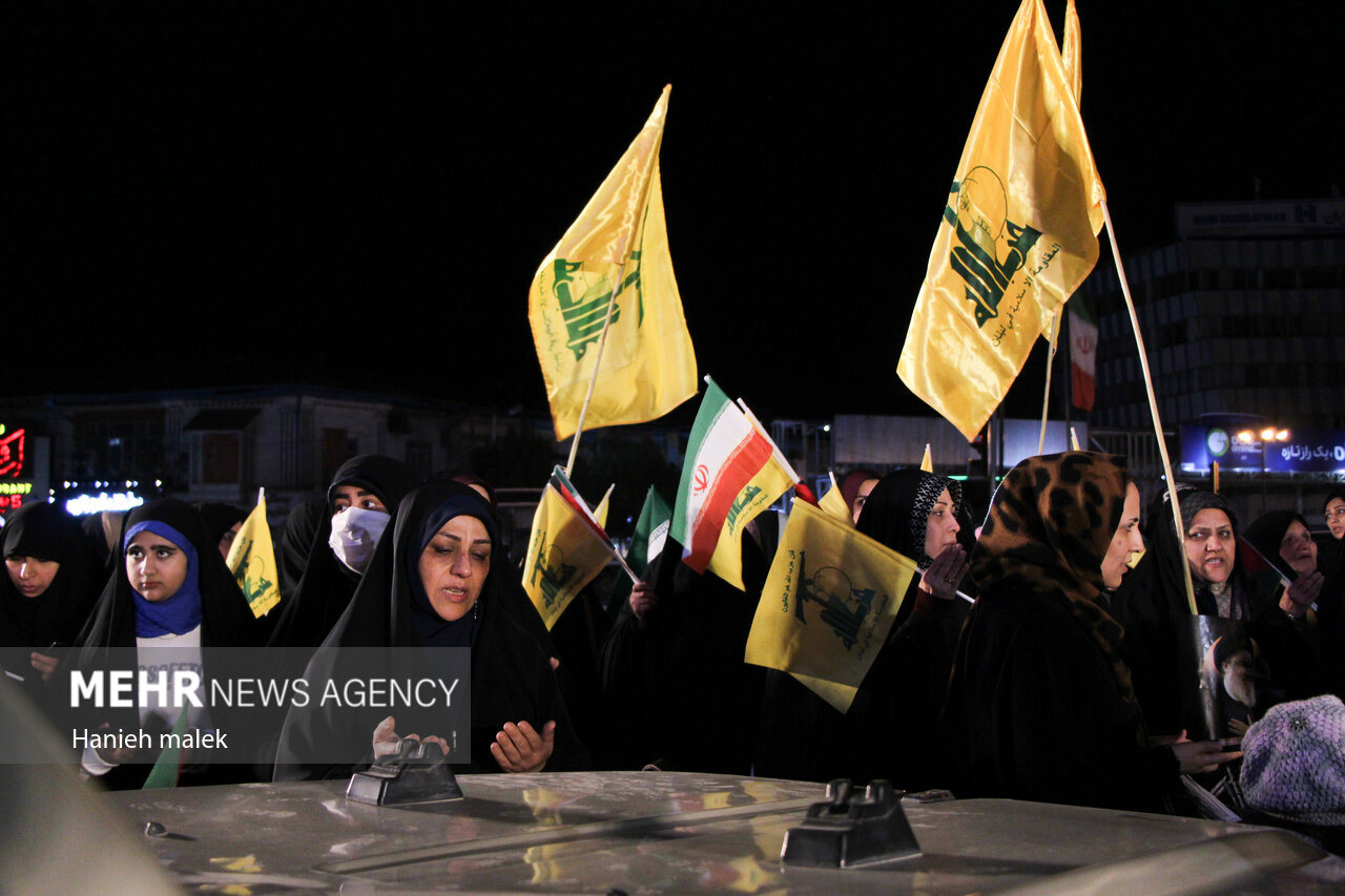 جشن پیروزی جبهه مقاومت در گرگان