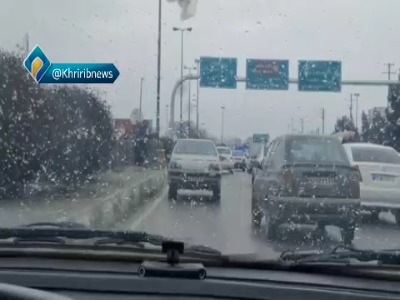 آغاز بارش برف در مشهد