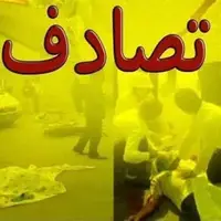 تصادف در اتوبان قم ـ تهران با دو فوتی و مصدوم