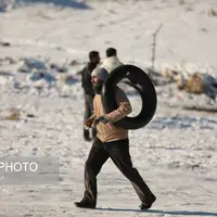  تفریح پر خطر زمستانی در همدان