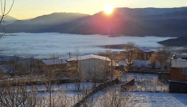 آفتاب زمستانی مهمان آسمان مازندران