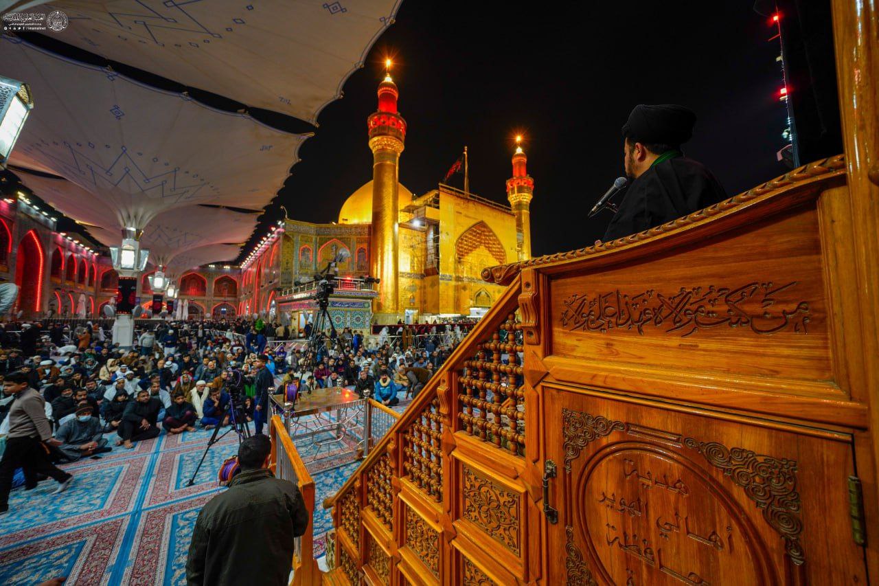 عکس/ زائران حرم علوی در سوگ شهادت امام موسی‌کاظم علیه‌السلام 