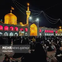 عکس/ شب شهادت امام موسی کاظم(ع) در حرم مطهر امام رضا(ع)