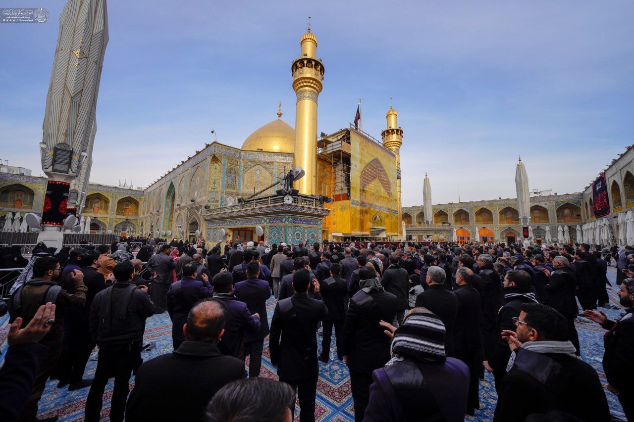 عکس/ عزاداری خادمان علوی در روز شهادت موسی‌بن‌جعفر علیه‌السلام