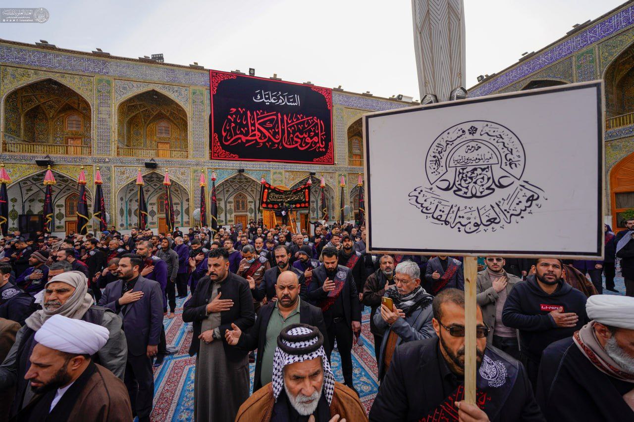 عکس/ عزاداری خادمان علوی در روز شهادت موسی‌بن‌جعفر علیه‌السلام