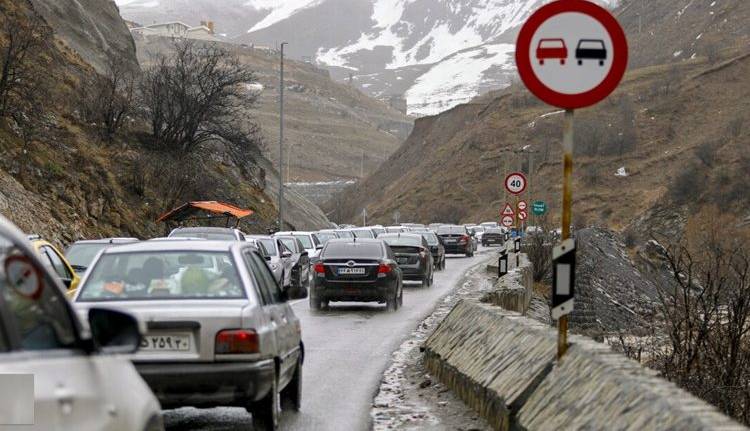  آغاز محدودیت‌های ترافیکی در جاده چالوس از ۸ تا ۱۳ بهمن 