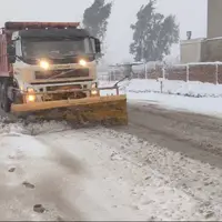 تداوم بارش برف در گردنه‌های کرمانشاه و لزوم احتیاط رانندگان