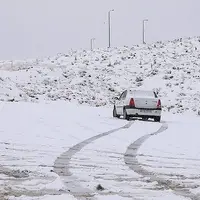 بارش ۱۴ سانتی‌متری برف در آوج!