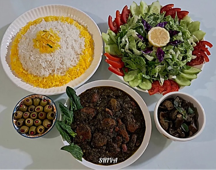 از شما/خورش آلو اسفناج