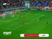 صحنه ای که تیرک دروازه پرسپولیس به لرزه درآمد