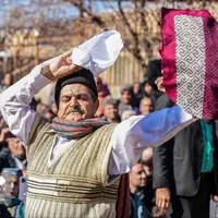 عکس/ جشن خداحافظی با سرما در روستای «ورکان» 