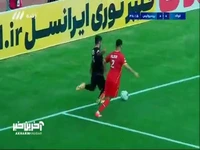 گل اول پرسپولیس به فولاد خوزستان توسط آل‌کثیر 