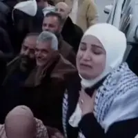 شور و شعف وصف‌ناشدنی زن فلسطینی حین آزادی اسرا در رام الله