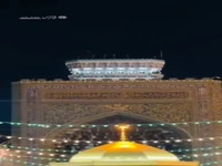 نقاره‌زنی ولادت امام حسین(ع) در حرم رضوی