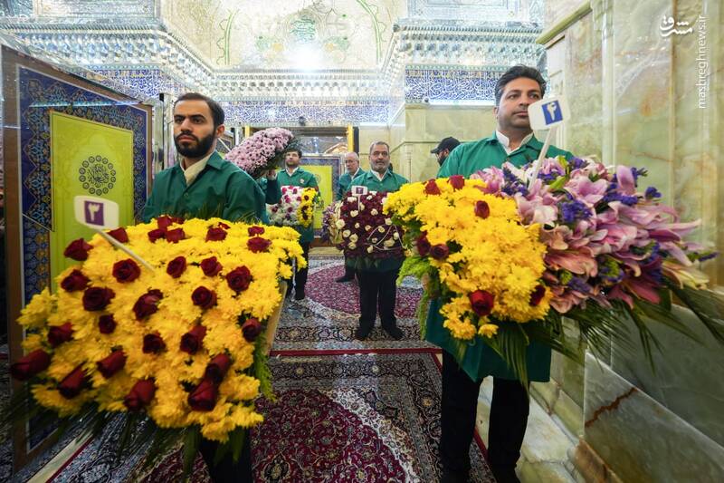 عکس/ ضریح حرمین سامرا گل‌آرایی شد