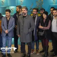 امیر آقایی و خاطره اسدی در فتوکال فیلم «شمال از جنوب غربی» 