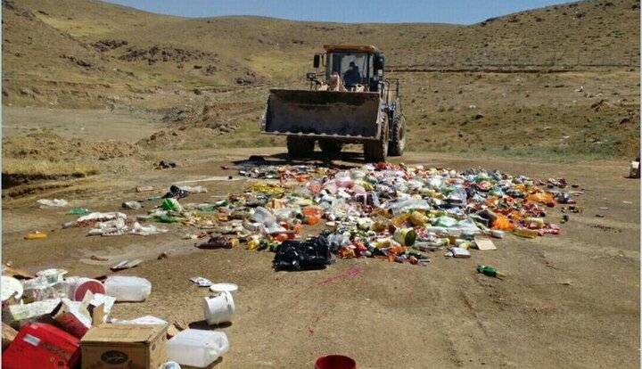 ۱۳ تن مواد غذایی فاسد و غیرقابل مصرف در کردستان معدوم‌سازی شد