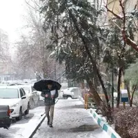 همدان برفی می‌شود