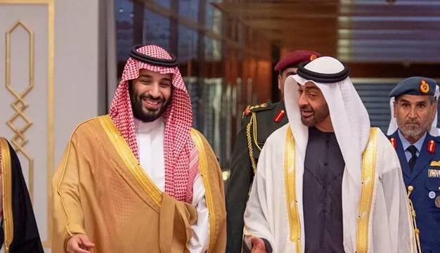 تاکید بن سلمان و بن زاید بر ضرورت پیاده‌سازی راهکار «2 دولتی»