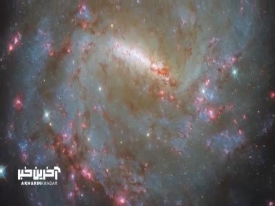 کهکشان NGC 3059 از نگاه تلسکوپ فضایی هابل